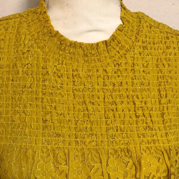 Kate & Mallory Lace Top with Smocking Yoke Detail - NWOT - Picture 2 of 9